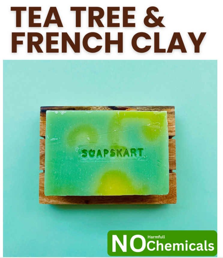 TEA TREE & FRENCH CLAY ( COLD PROCESS SOAP )