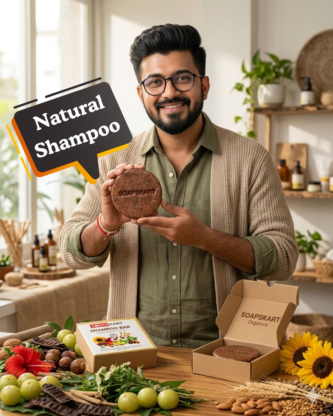 All in one Shampoo Bar | Most seller | Cold process luxury