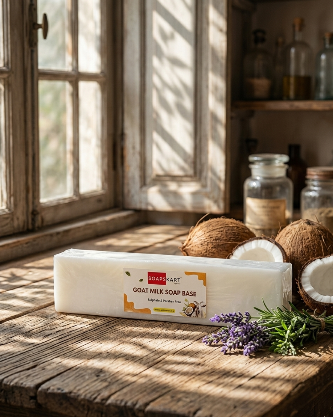 Goat Milk Soap Base | Sulphate & Paraben Free | 1Kg