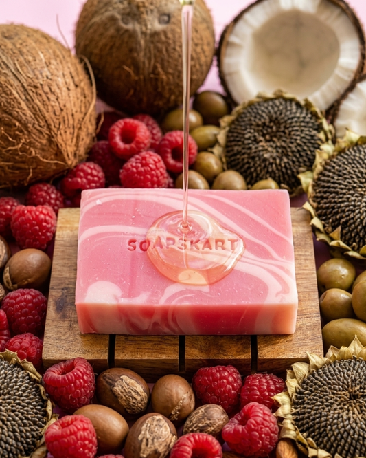 ANTI AGING RASPBERRY ( COLD PROCESS SOAP )