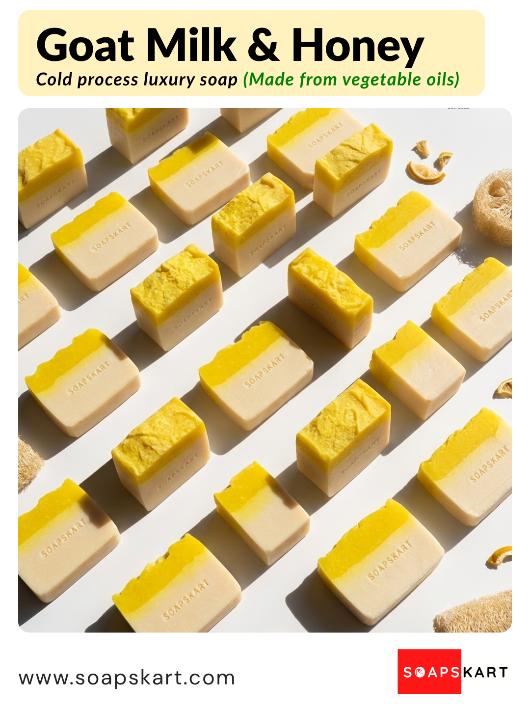 GOAT MILK & HONEY | COLD PROCESS SOAP