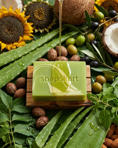 NEEM ALOE VERA TULSI | COLD PROCESS LUXURY SOAP