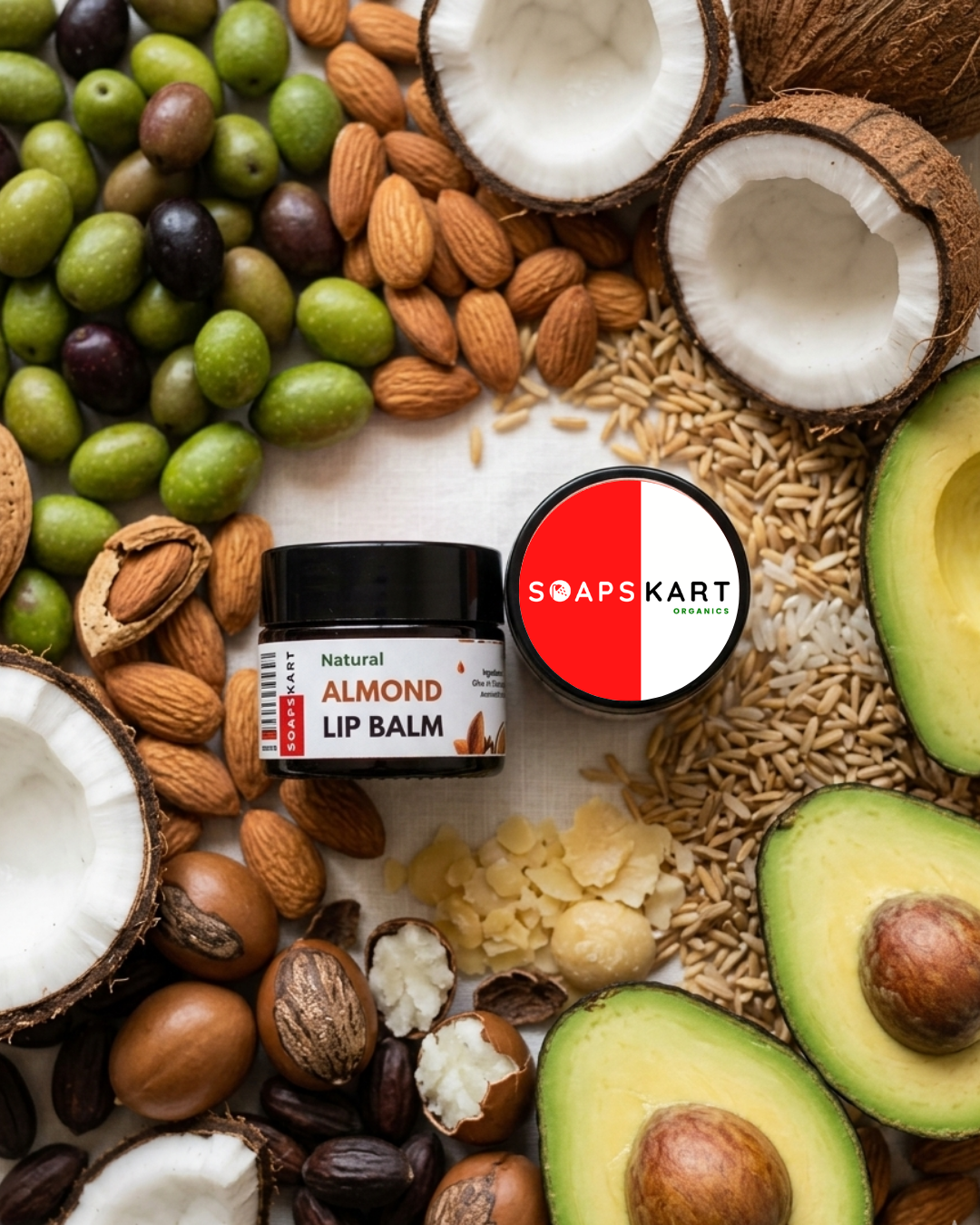 Natural Almond Lip Balm